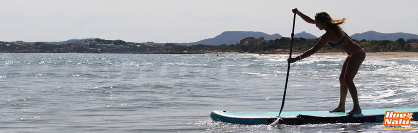 Ane Zulaika, entrenando, remando, disfrutando del Paddle Surf