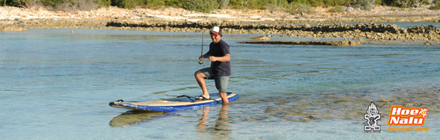 Ventajas de pescar encima de una tabla de Paddle Surf remando