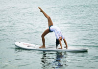 SUP Fitness, ejercicios sobre la tabla de SUP hinchable