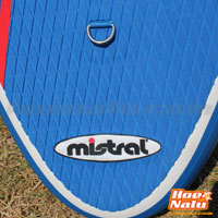 Detalle del tail y el pad de la Mistral SUP Adventure 10'5