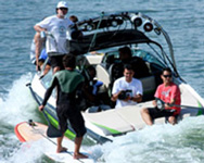 Boat Paddle Surfing - Wake SUP Surfing