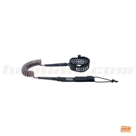 ION Wing Board Leash Core Coiled Ankle Black