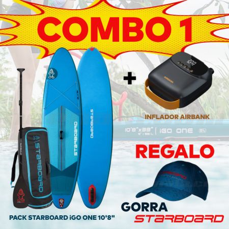 COMBO 1: Pack Starboard iGO ONE 10'8''