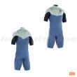 ION Wetsuit Element 2/2 Shorty SS Front Zip men Cascade Blue