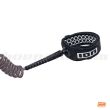 ION Wing Board Leash Core Coiled Knee Black
