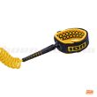 ION Wing Board Leash Core Coiled Ankle Yellow
