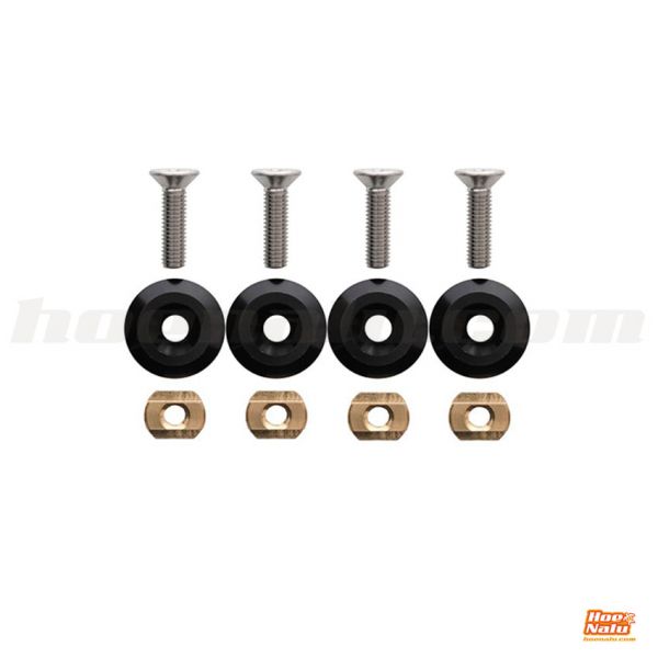Go Foil Adapter-4 screws/washers/brass t-nuts